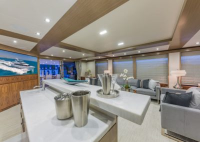 100 Hargrave yacht galley