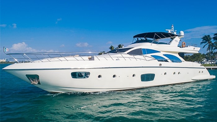 100 Azimut luxury charter yacht