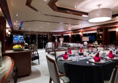 130 Westport yacht formal dining