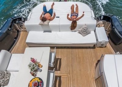74 Sunseeker yacht cruising in Miami