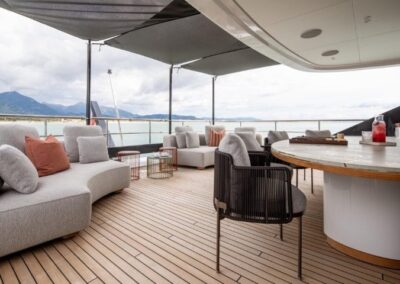 111 Benetti yacht bridge deck