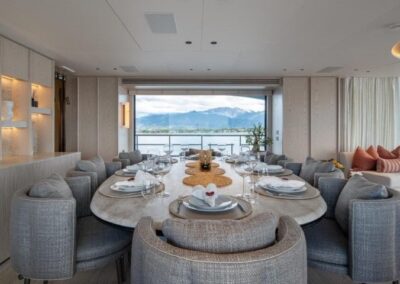 111 Benetti yacht main dining