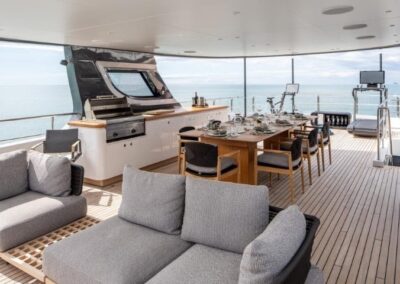 111 Benetti yacht sun deck view